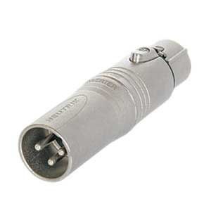 Neutrik NA3M5F 3 Pole Male XLR to 5 Pole Female XLR DMX Adaptor