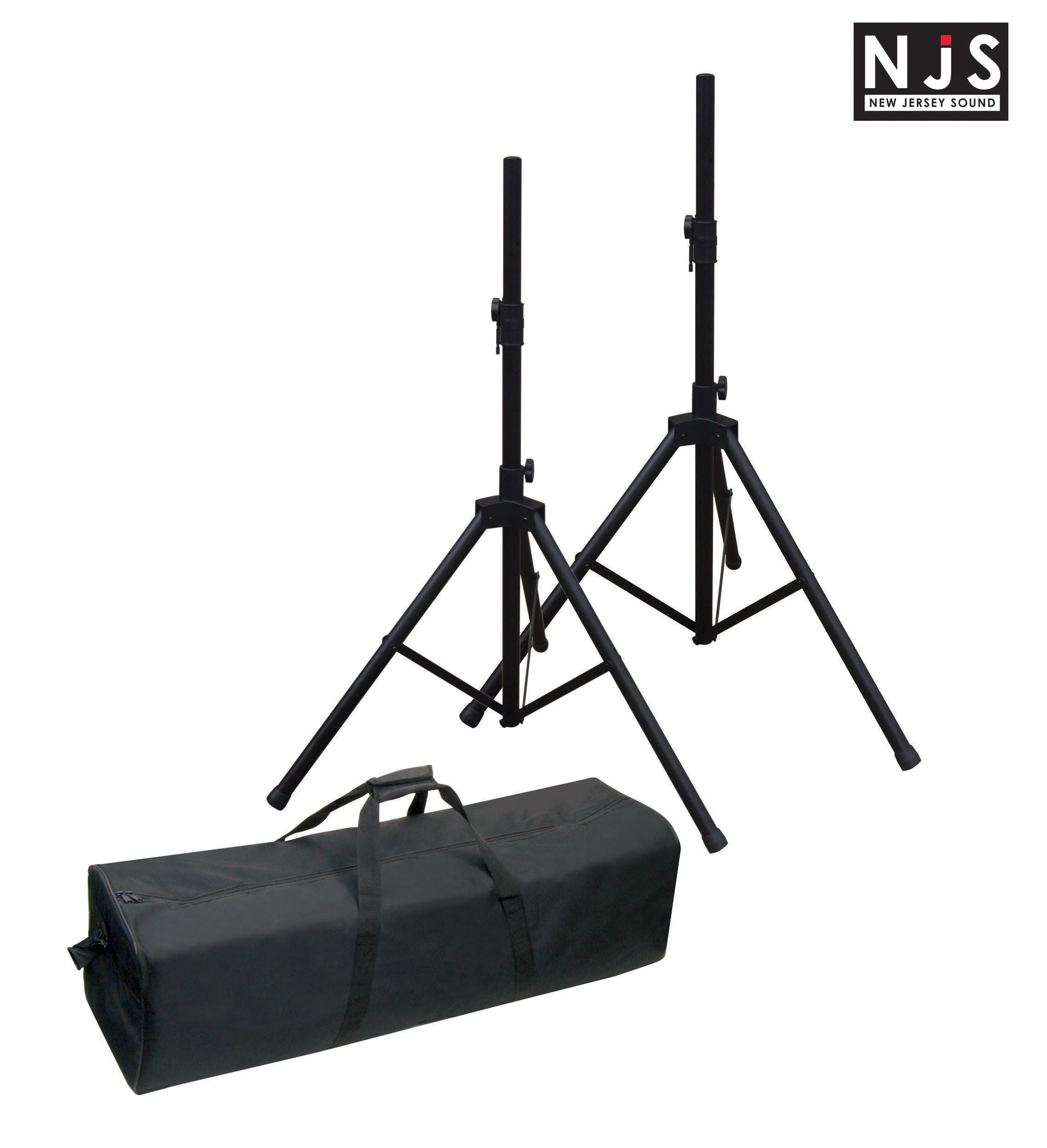 New Jersey Sound Corp 35mm Speaker Stand Package 2x Stands plus Bag
