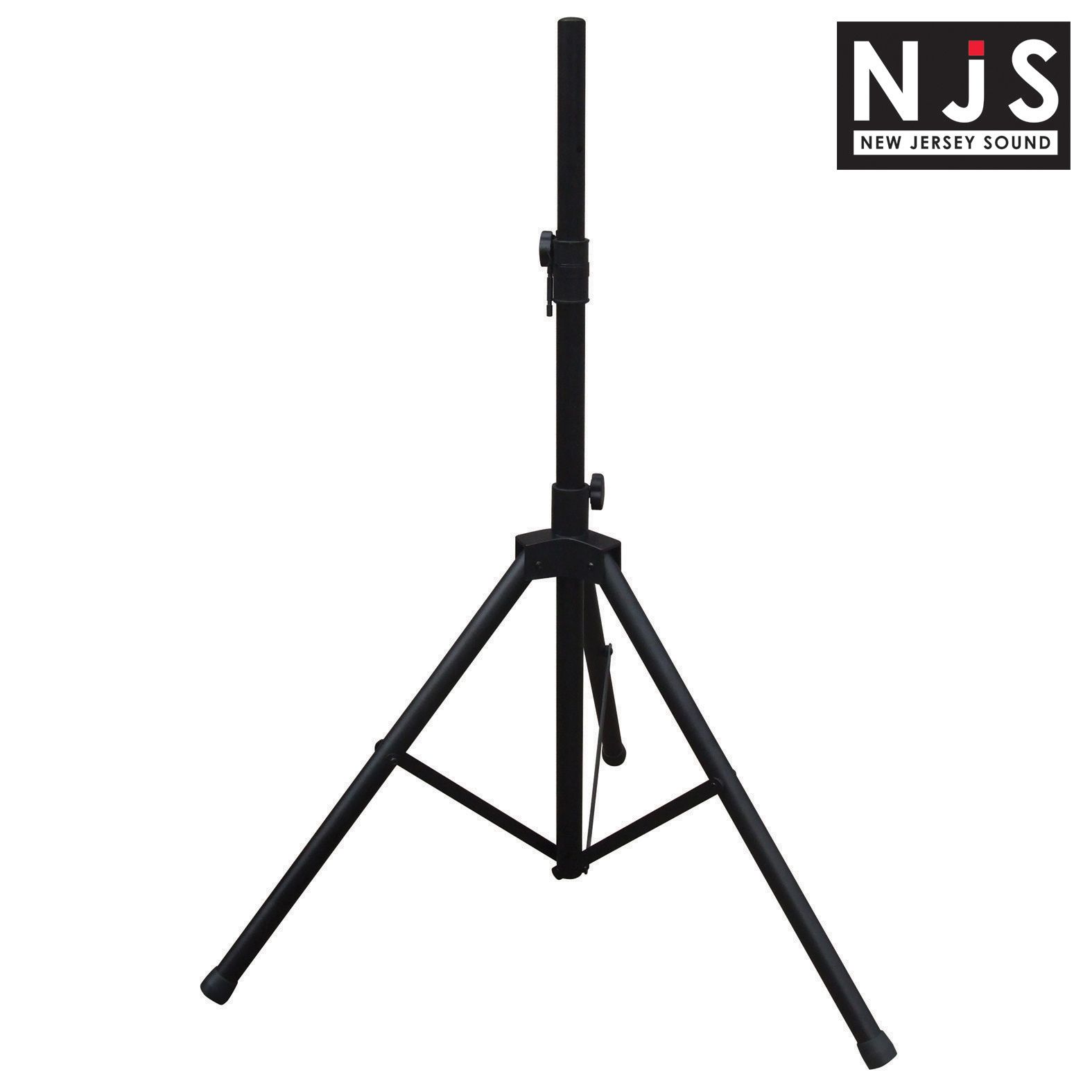 NJS Speaker Stand Adjustable Black Aluminum 35mm Pole 20Kg Load
