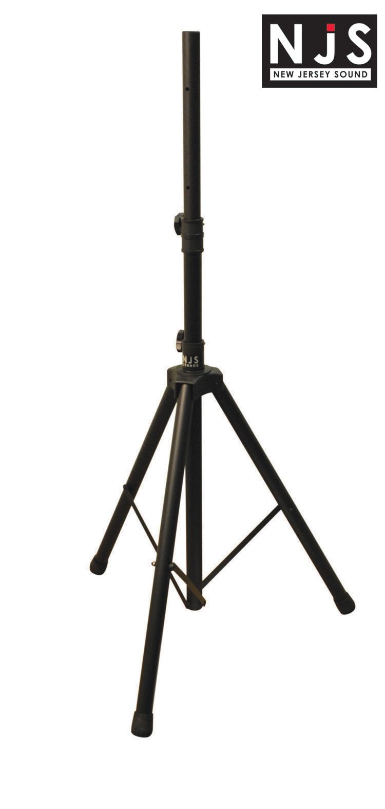 NJS Steel 35mm Pole Black Speaker Stand 45kg max load each