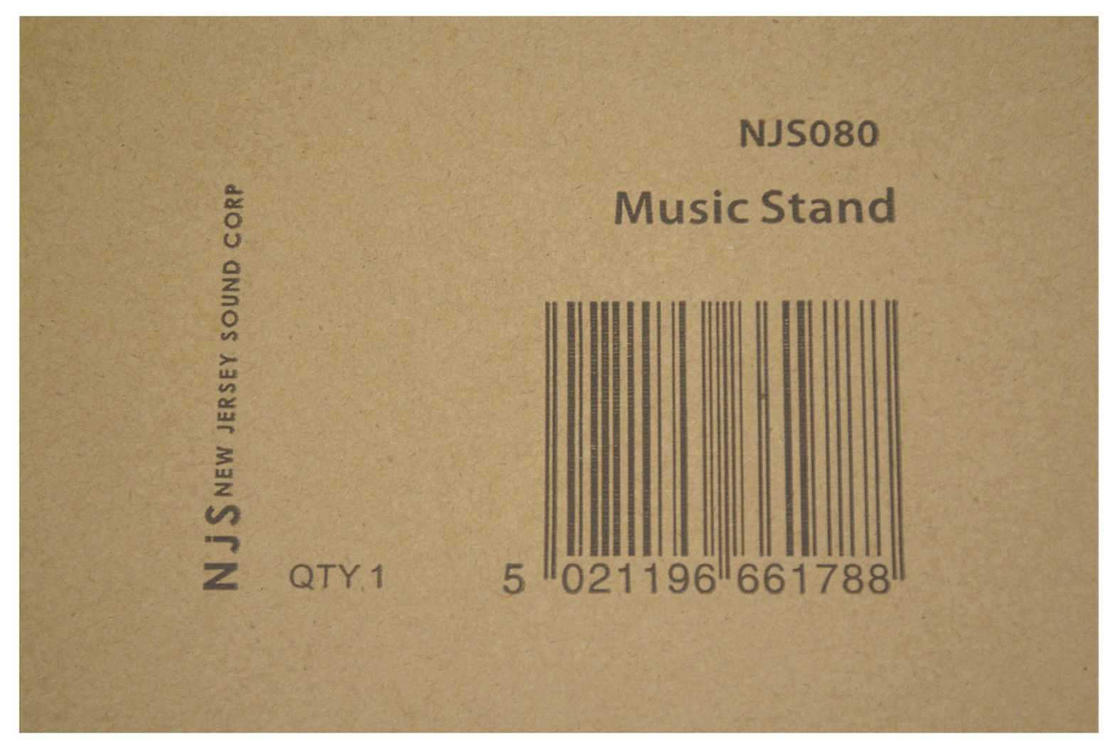 NJS Black Perforated Sheet Music Stand with Height  Angle Adjustment