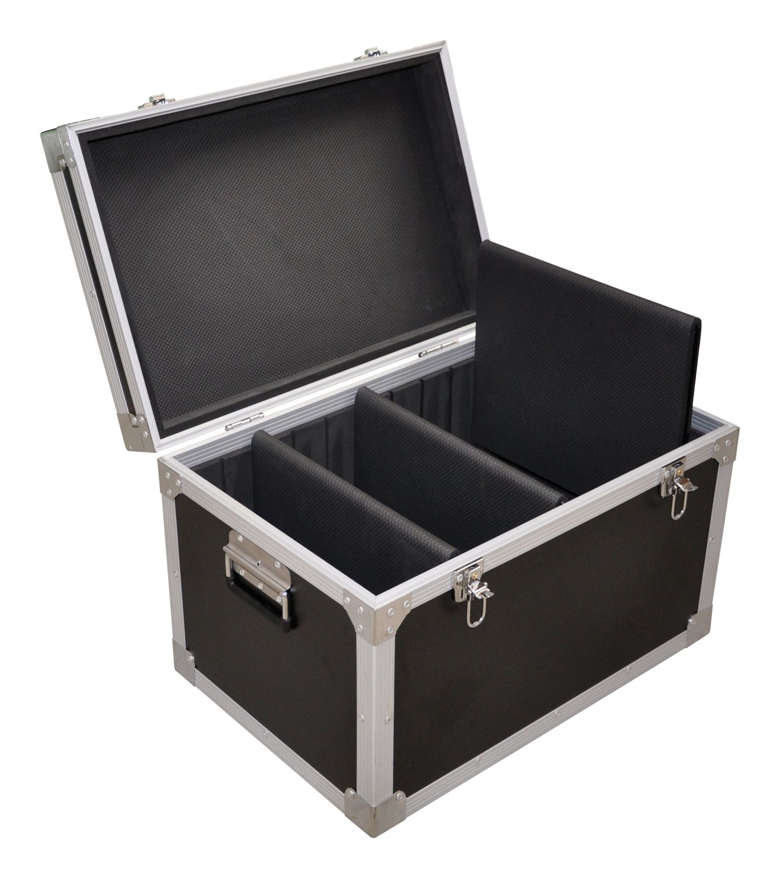 NJS Flight case with 3 removable dividers and 2 carrying handles