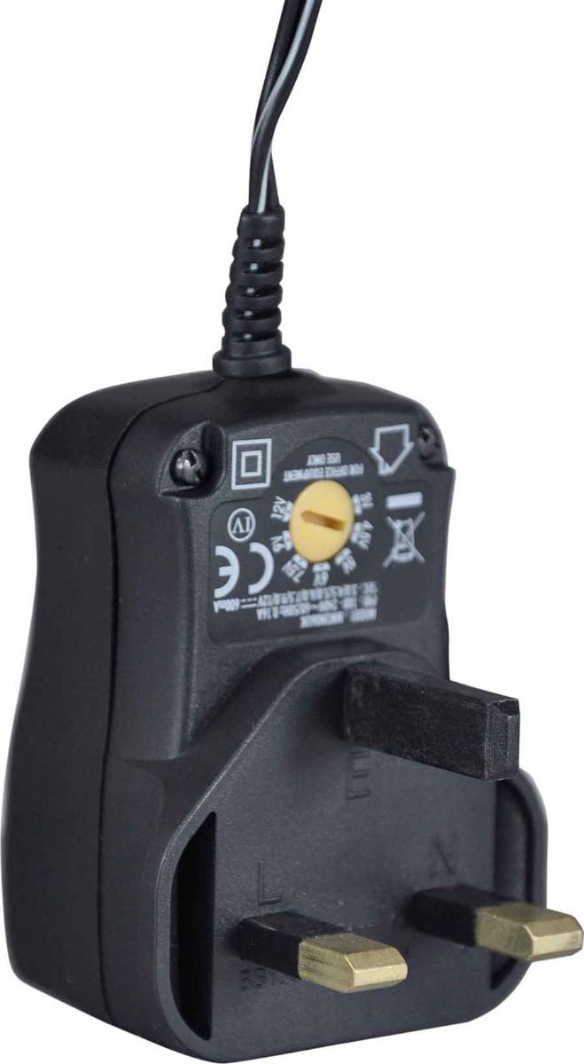Multi-Voltage 600ma Regulated Switch Mode Power Supply UK Plug