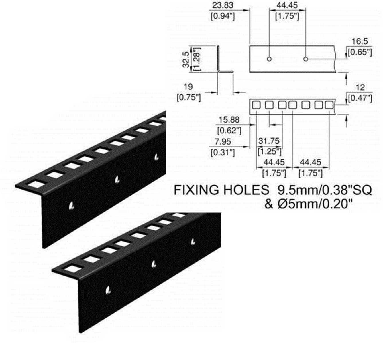 5u Rack Strip R0863/2mm-05