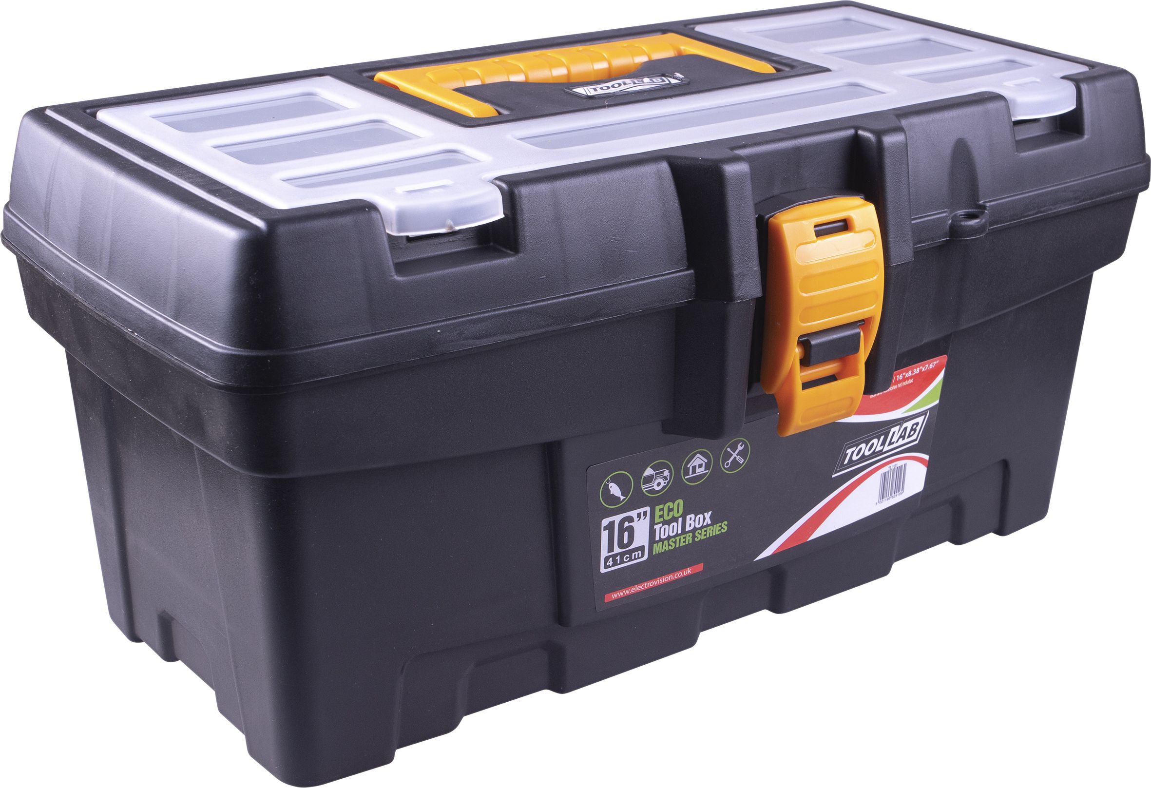 Eco Master Black 16inch ABS Tool Box