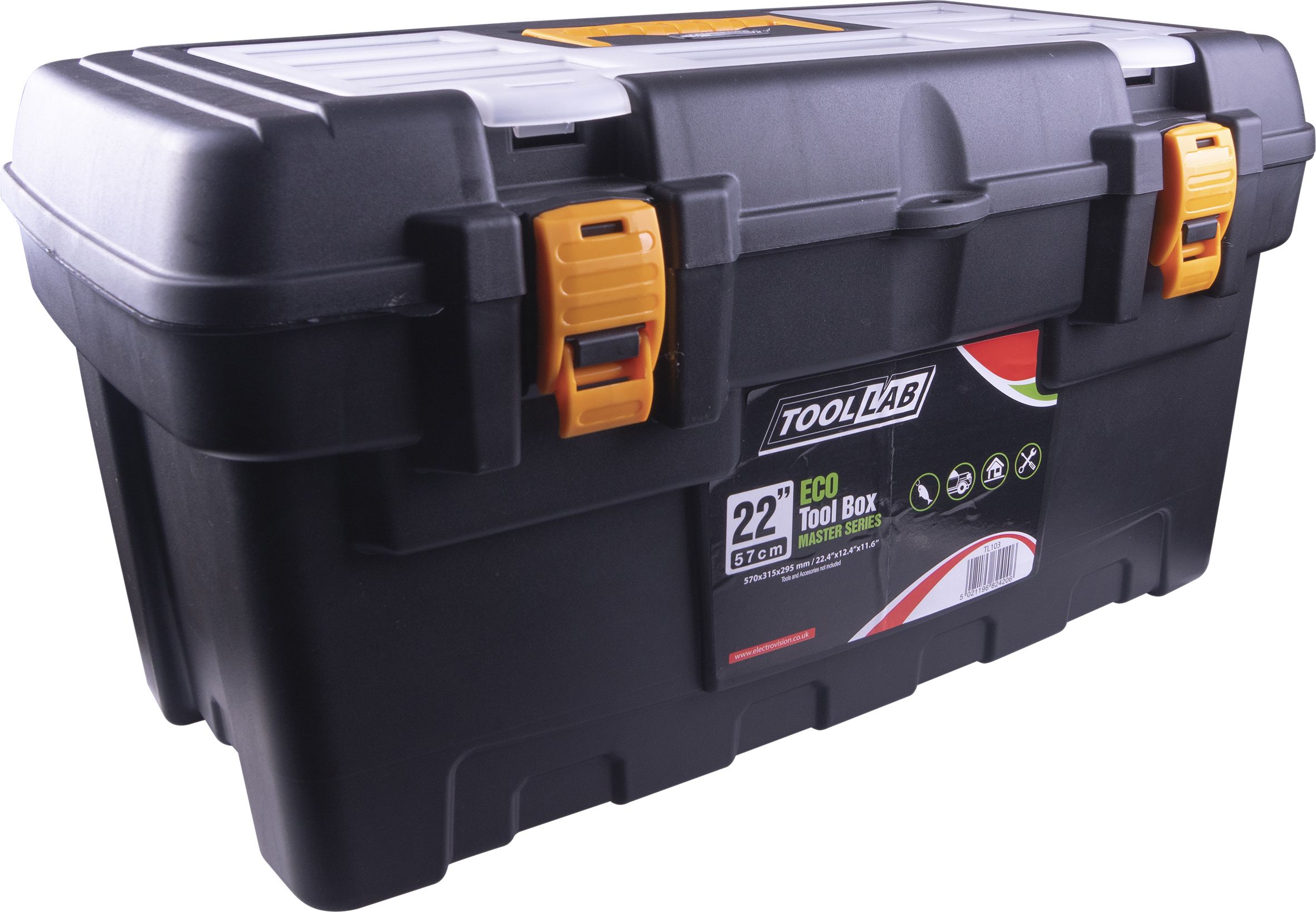 Eco Master Black 22inch ABS Tool Box