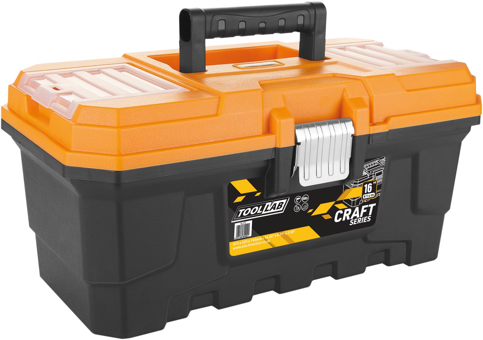 Pro Master 16inch Tool Box with Tough Metal Catch