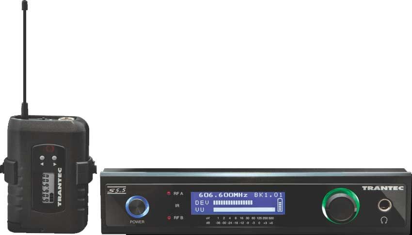 Trantec S5.5-BA-EB GG1QO Wireless Radio mic Beltpack System (No Microphone)