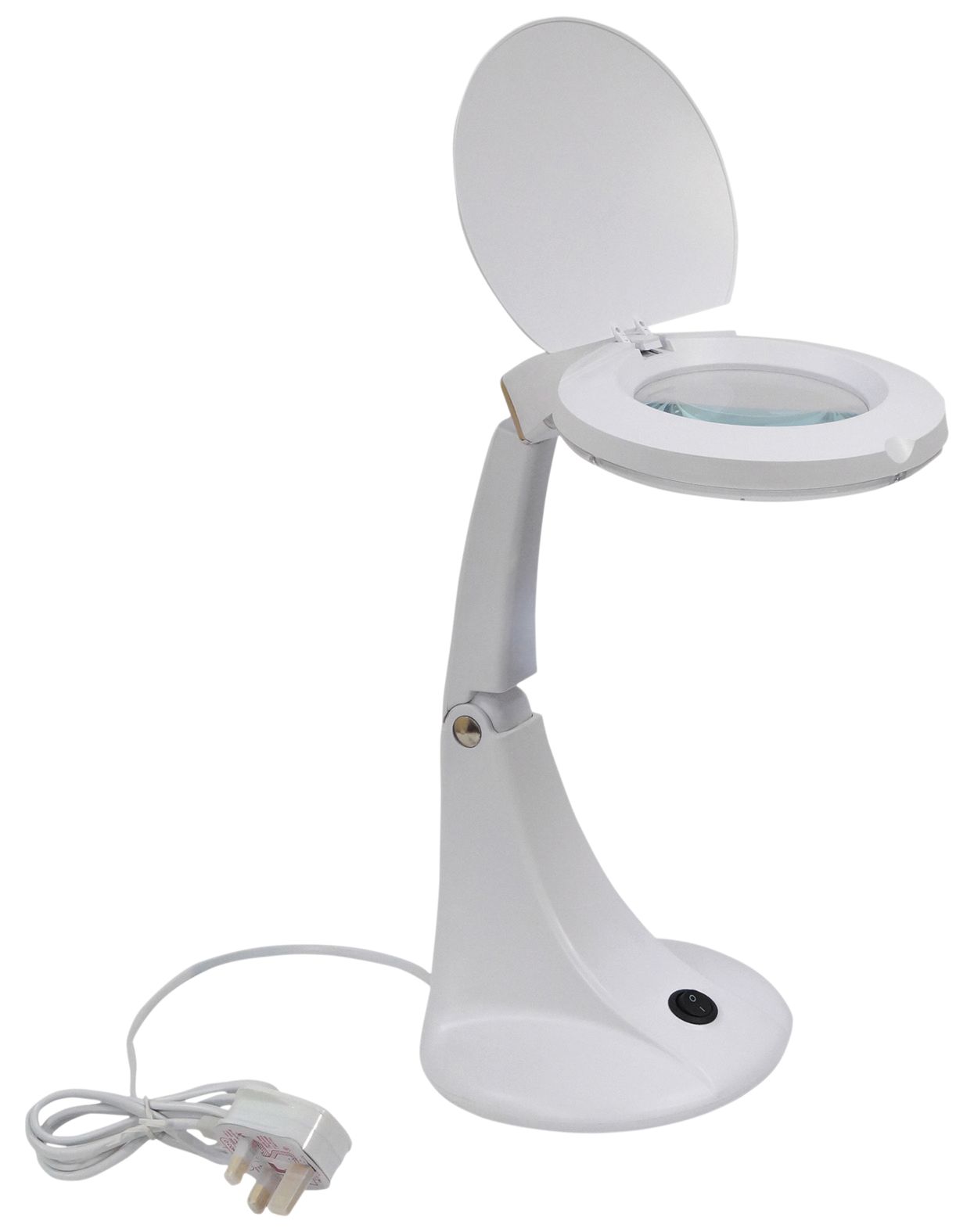Eagle Desktop LED Twin Arm Illuminated Magnifier With 4" Lens