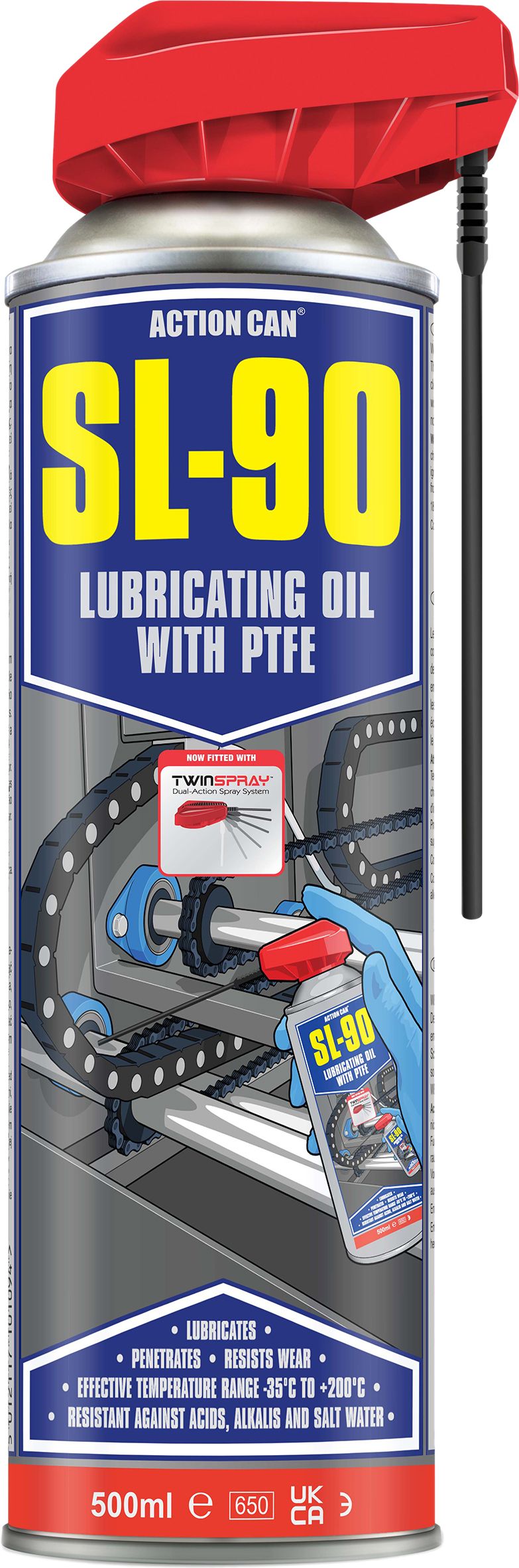 SL-90 TwinSpray Lubricating Oil With PTFE 500ML