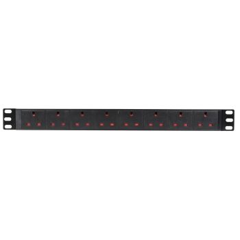 Adastra 1u-pdu-8uk 1u Rackmount 8-gang Uk Power Distribution Unit