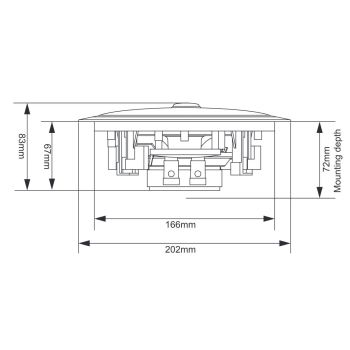 4x Ceiling Wall Surround Sound Speakers 80w 5.25in 952.528 B