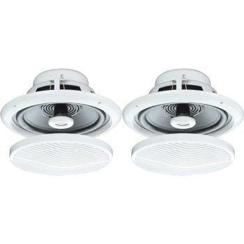 Ceiling Speakers 4x White 5 Inch 80w for Bathroom , 03-b402a