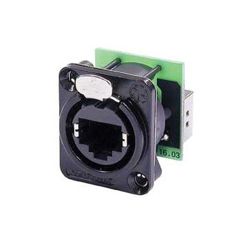 Neutrik NE8FDPB Ethercon RJ45 Feed Through Connector