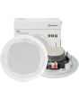 4x White Ceiling Speakers, Bluetooth Amplifer Cable kit