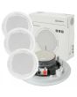 3x White Ceiling Wall Speakers Easy Fit 35w 8ohm 5inch 100.031B