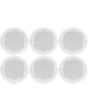 6x In-ceiling White Wall Speakers + Cables 100.031B