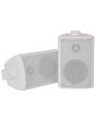 Music Package 4x White Wall Speakers, Bluetooth Amplifier,Cable