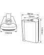 Wireless Bluetooth Sound System: Bar Restaurant Pub Amplifier & 4x 3" Wall Speakers package