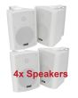 4x Adastra bc5-W White Stereo 90w Speakers 5.25in  100.904 B3