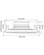 Adastra In-Wall Bluetooth FM Radio Music System with Ceiling Speakers and Remote
