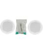 2x in Ceiling Wall Surround Sound Speakers  White + 10M Cable 100.031B