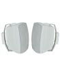 White 8 Ohm Wall Mount Speaker For Music Or Surround Sound,pair