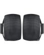 Black 8 Ohm Wall Mount Speakers For Music Or Surround Sound,pair