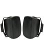 Black 8 Ohm Wall Mount Speakers For Music Or Surround Sound,pair