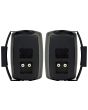 Black 8 Ohm Wall Mount Speakers For Music Or Surround Sound,pair
