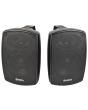 Pair Adastra bh4-B Black Indoor,Outdoor Speakers With Brackets