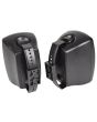 Pair Adastra bh4-B Black Indoor,Outdoor Speakers With Brackets