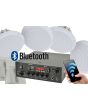 4 x Ceiling Speaker Cafe Restaurant Bluetooth Amplifier System Kit