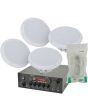 4x 6.5inch Ceiling Speakers, Digital Stereo Bluetooth Amp and Cables 103.122 B3
