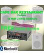 CAFE SHOP RESTAURANT, BLUETOOTH AMPLIFIER WITH MP3 PLAYER + 4 SPEAKERS + CABLE   103.122 White