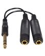 Avlink 6.3mm Headphone/audio Splitter Lead 0.2m