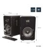 Avlink Abs35blk Active Bluetooth Bookshelf Speakers Black
