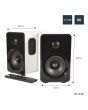 Avlink Abs35wht Active Bluetooth Bookshelf Speakers White