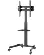 Avlink Compact Height Adjustable Tv Trolley With Shelf