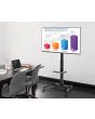 Avlink Compact Height Adjustable Tv Trolley With Shelf