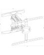 Avlink Cc601 Full Motion Curved & Flat Tv Wall Bracket 32" To 65"