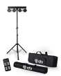 Qtx Recharge Performer Rechargeable Led Par Bar With Tripod