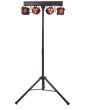 Qtx Recharge Dj, Rechargeable Led Derby Par Bar With Tripod Stand