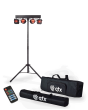 Qtx Recharge Dj, Rechargeable Led Derby Par Bar With Tripod Stand
