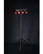 Qtx Recharge Dj, Rechargeable Led Derby Par Bar With Tripod Stand