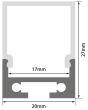 Lyyt Al1-b2620 Aluminium Led Tape Profile Batten 1m