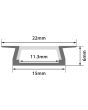 Lyyt Al2-f2206 Aluminium Led Tape Profile Recess 2m