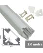 Lyyt Al2-a1919 Aluminium Led Tape Profile 45deg Angle 2m Translucent 
