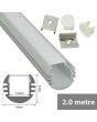 Lyyt Al2-a1816 Aluminium Led Tape Profile Round Section 2m