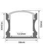 Lyyt Al2-c1716 Aluminium Led Tape Profile Tall Crown 2m